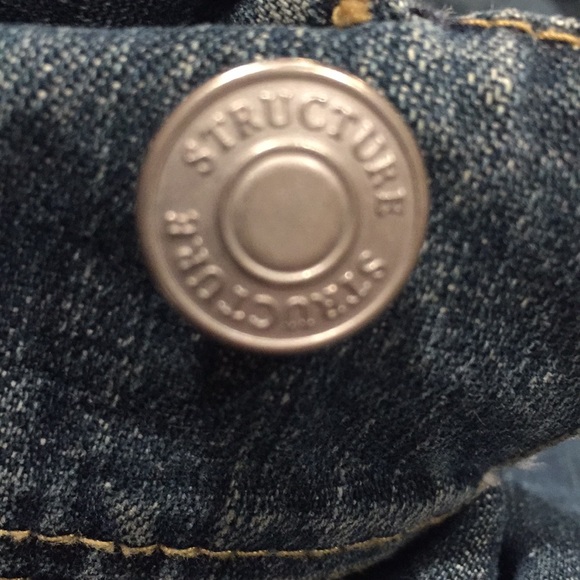 Structure jeans blue denim jacket men vintage L - Picture 10 of 12